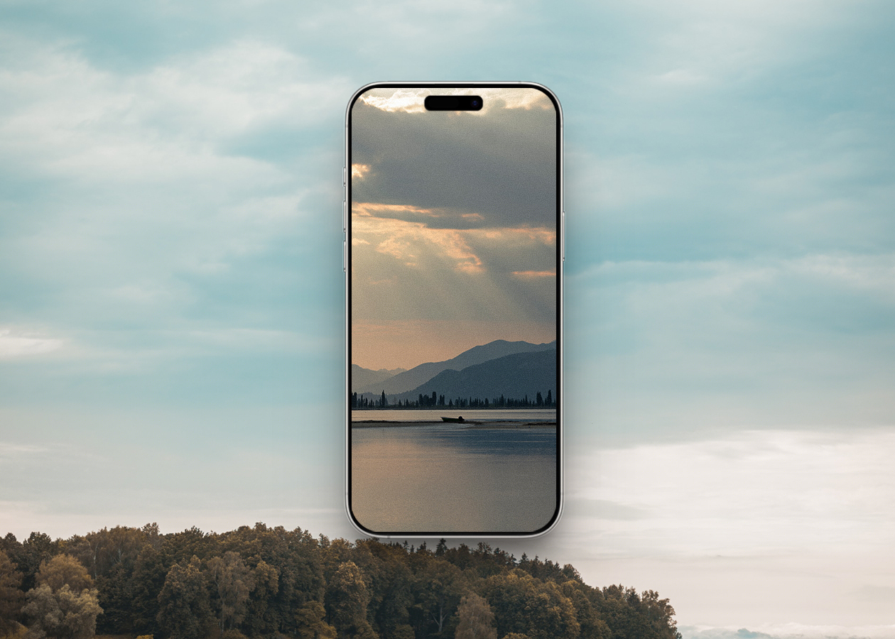 Calm lake at dawn