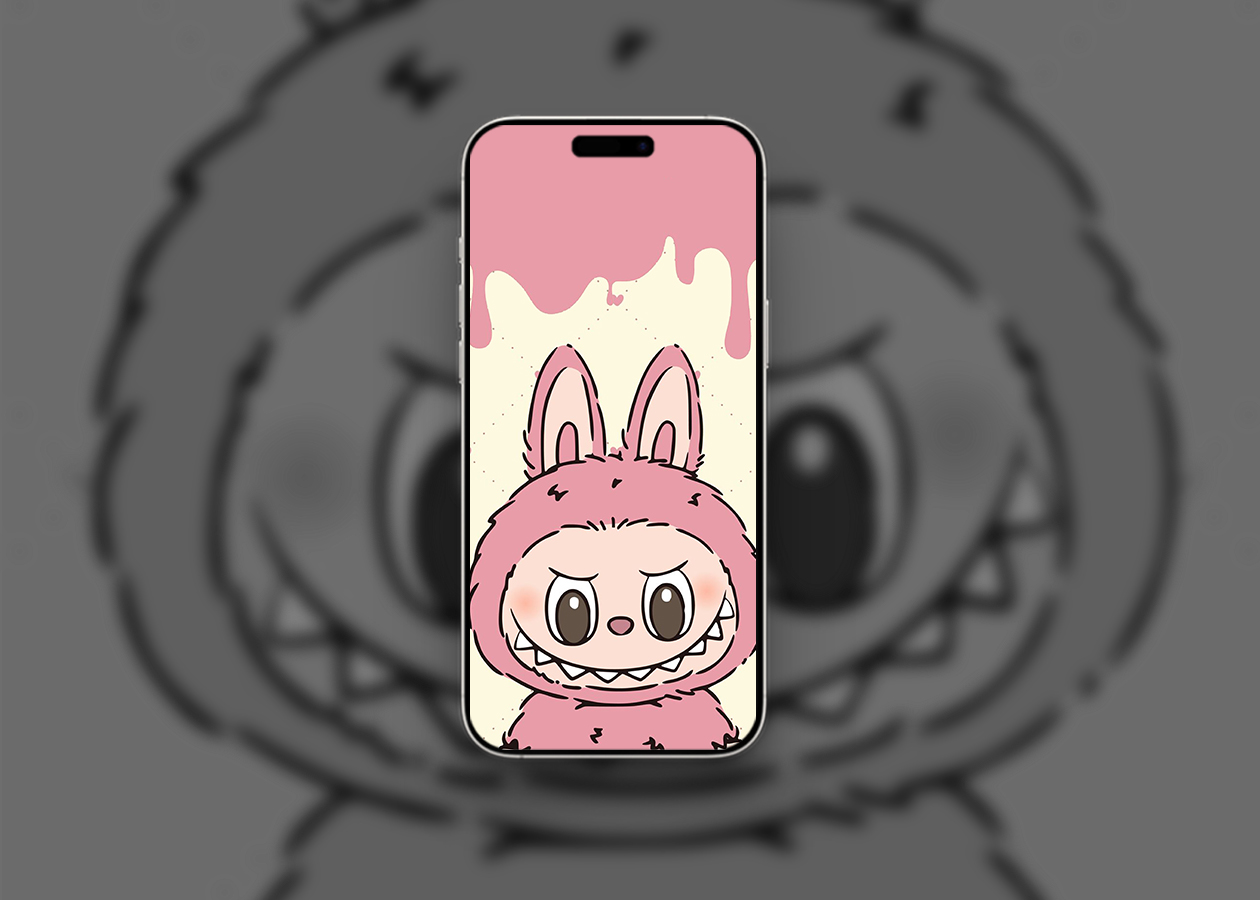 Funky pink Labubu