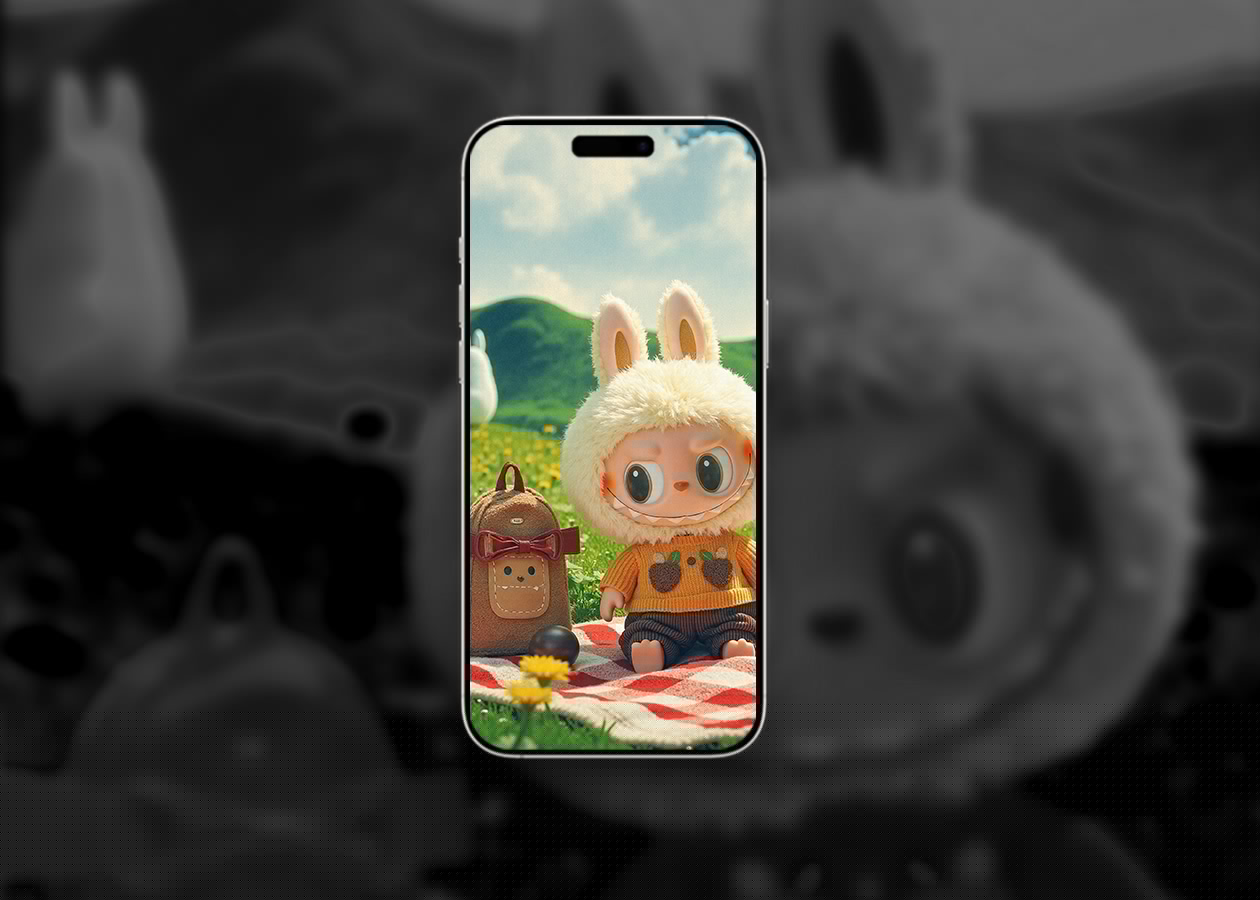 Labubu on a picnic