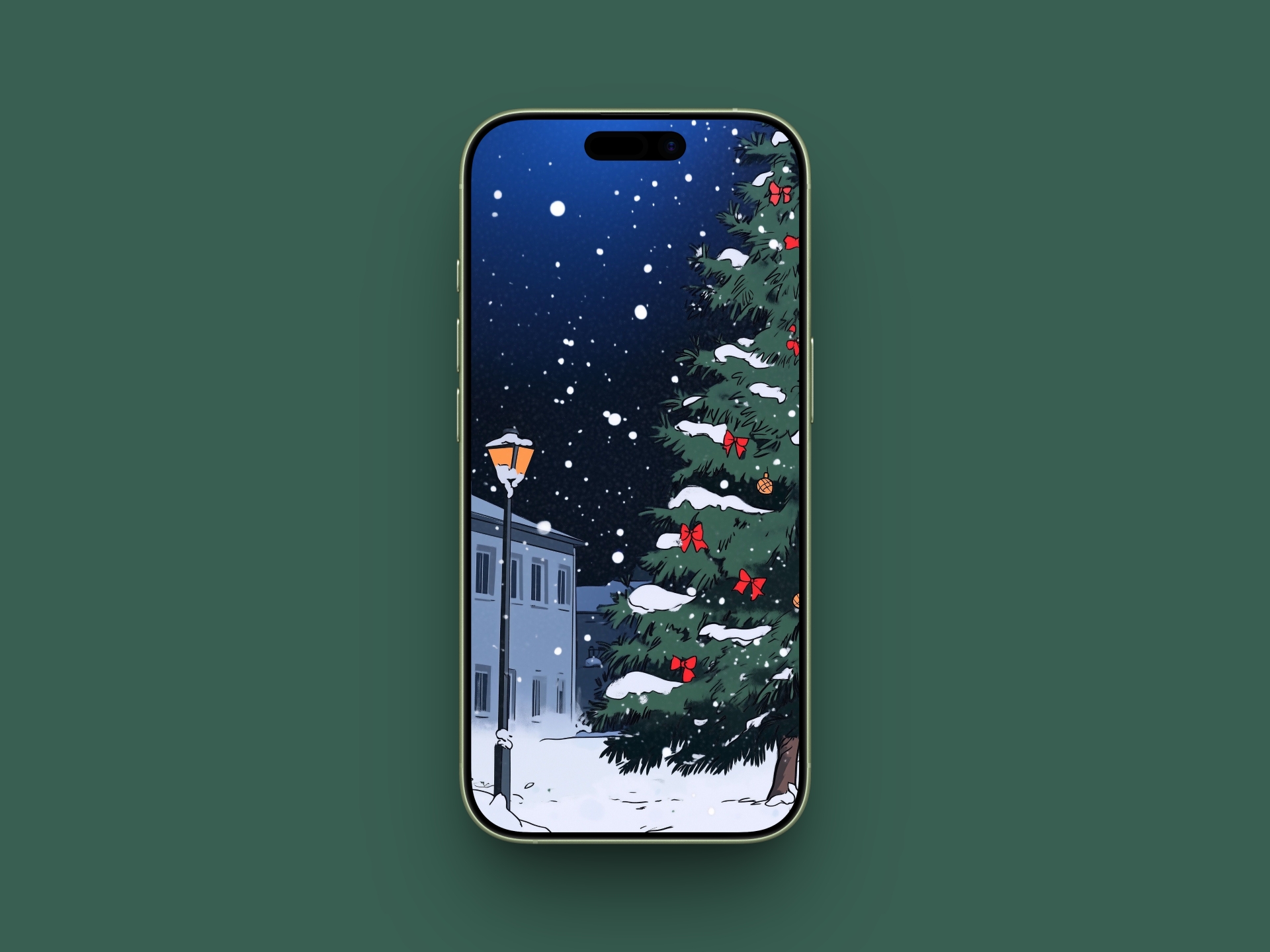 Comic-style Snowfall