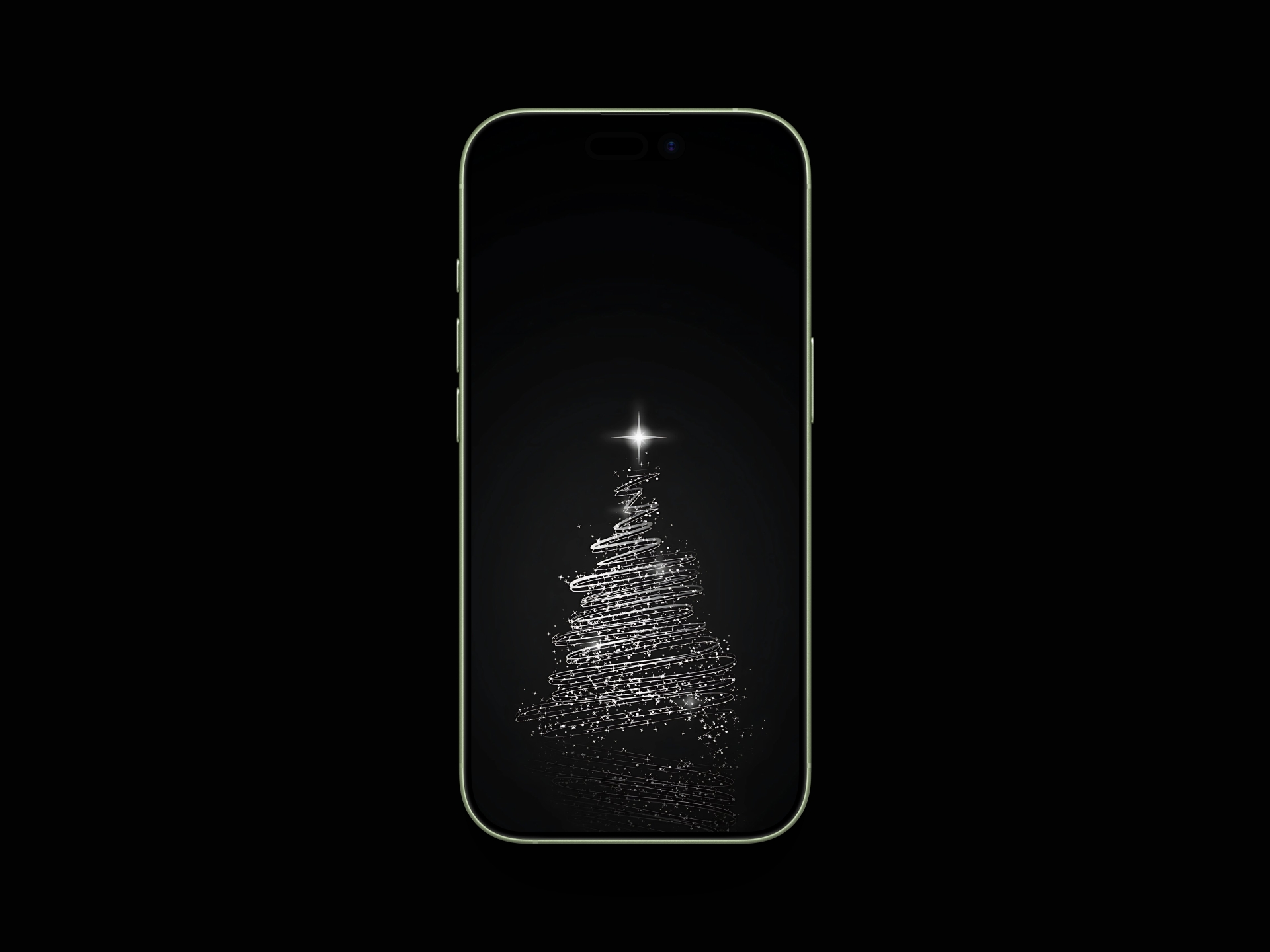 Minimalist Dark Christmas Wallpaper